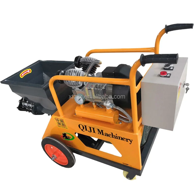 220V Electric Cement Sprayer Machine with Reliable Motor for Construction Sites 30m Maximum Horizontal Conveying Distance