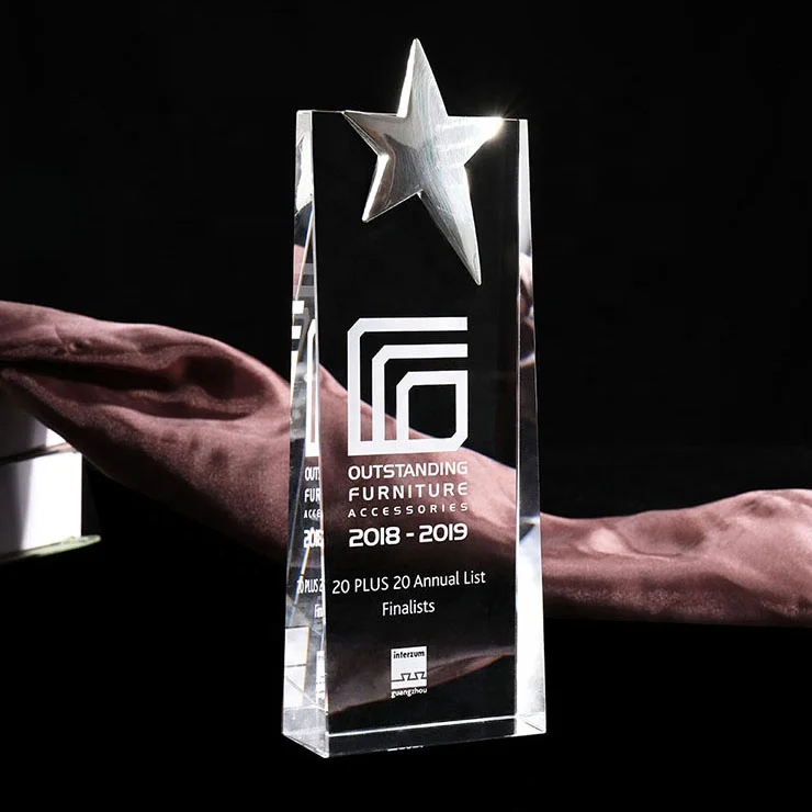 Награды в форме звезды хрустальный трофей гравировка доступны персонализированные хрустальные таблички и награды на подарок