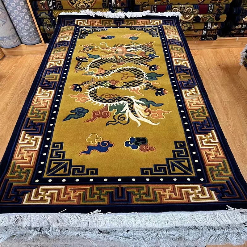 Super Cashmere Quality  Wool Carpet  Tibet  Washed Carved Fringes  Living  Room Nepal Temple Hall  Area Rugs