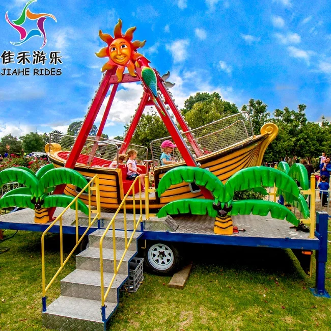 
Outdoor Amusement Park Rides Carnival Swing Ride Trailer Mounted Portable Mini Pirate Ship on Sale 