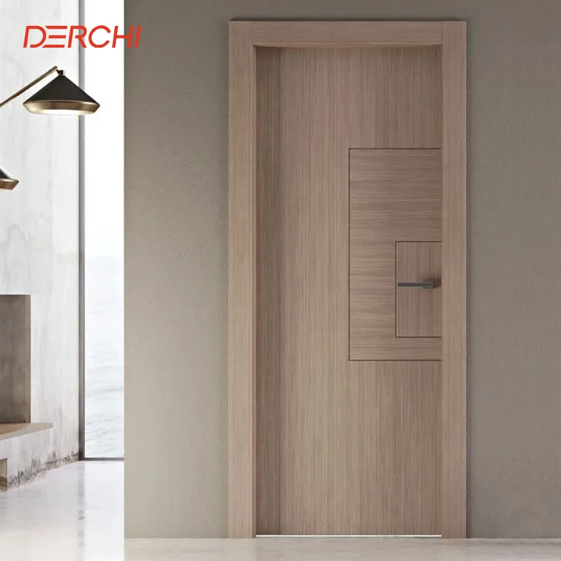 DERCHI Factory Wholesale Interior Doors for Houses Interior Door for Sale Latest Design Interior Modern Solid Wood Door