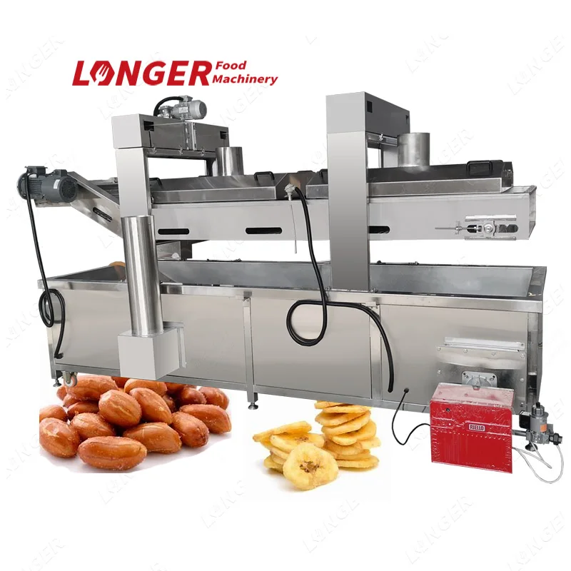 Непрерывная электрическая машина для жарки чипсов, картофельных чипсов, конвейерная лента, фритюрница для арахиса (60227942378)