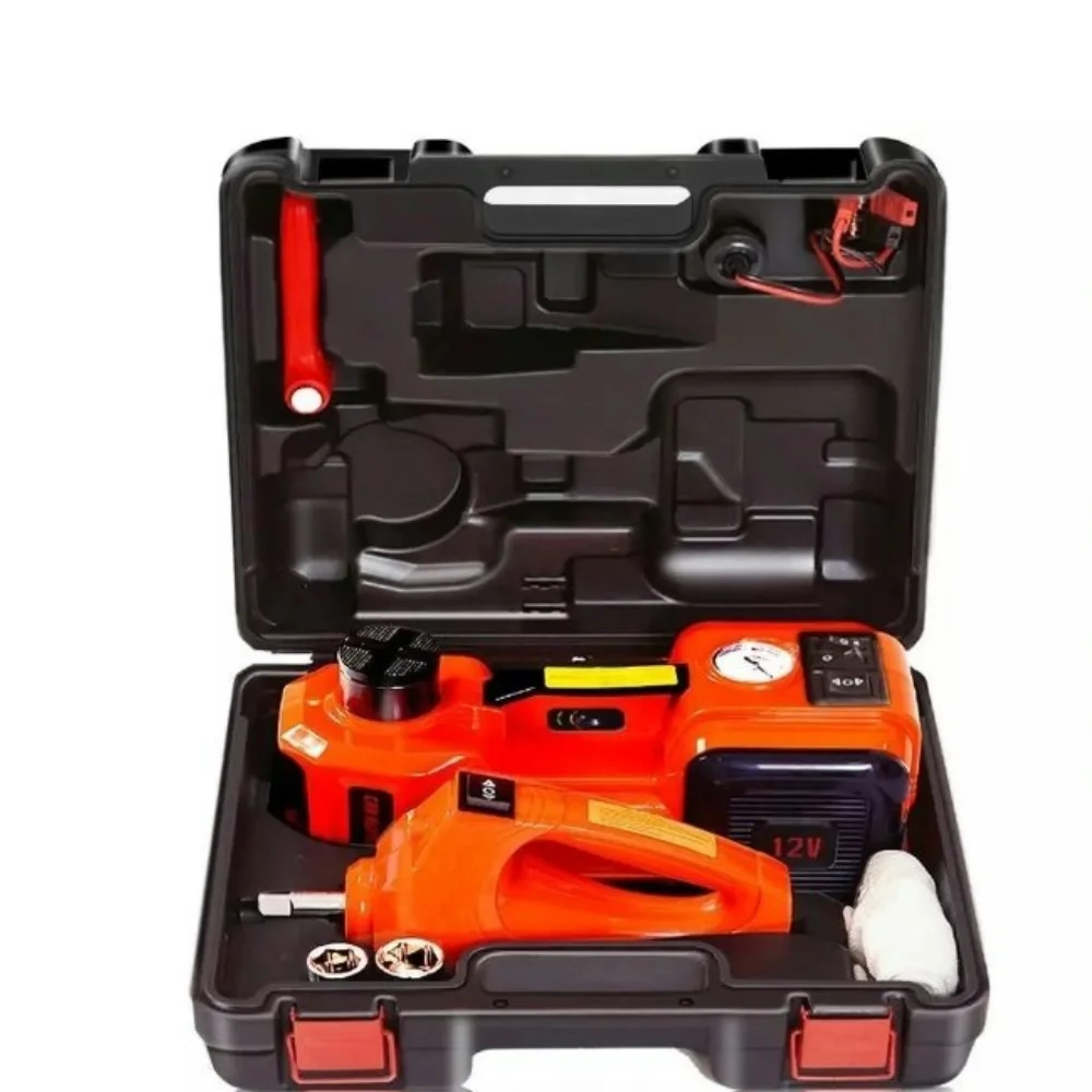 Cars Including Impact Wrench and Tire Inflator Pump 12V Hydraulic Electric Jack Kit