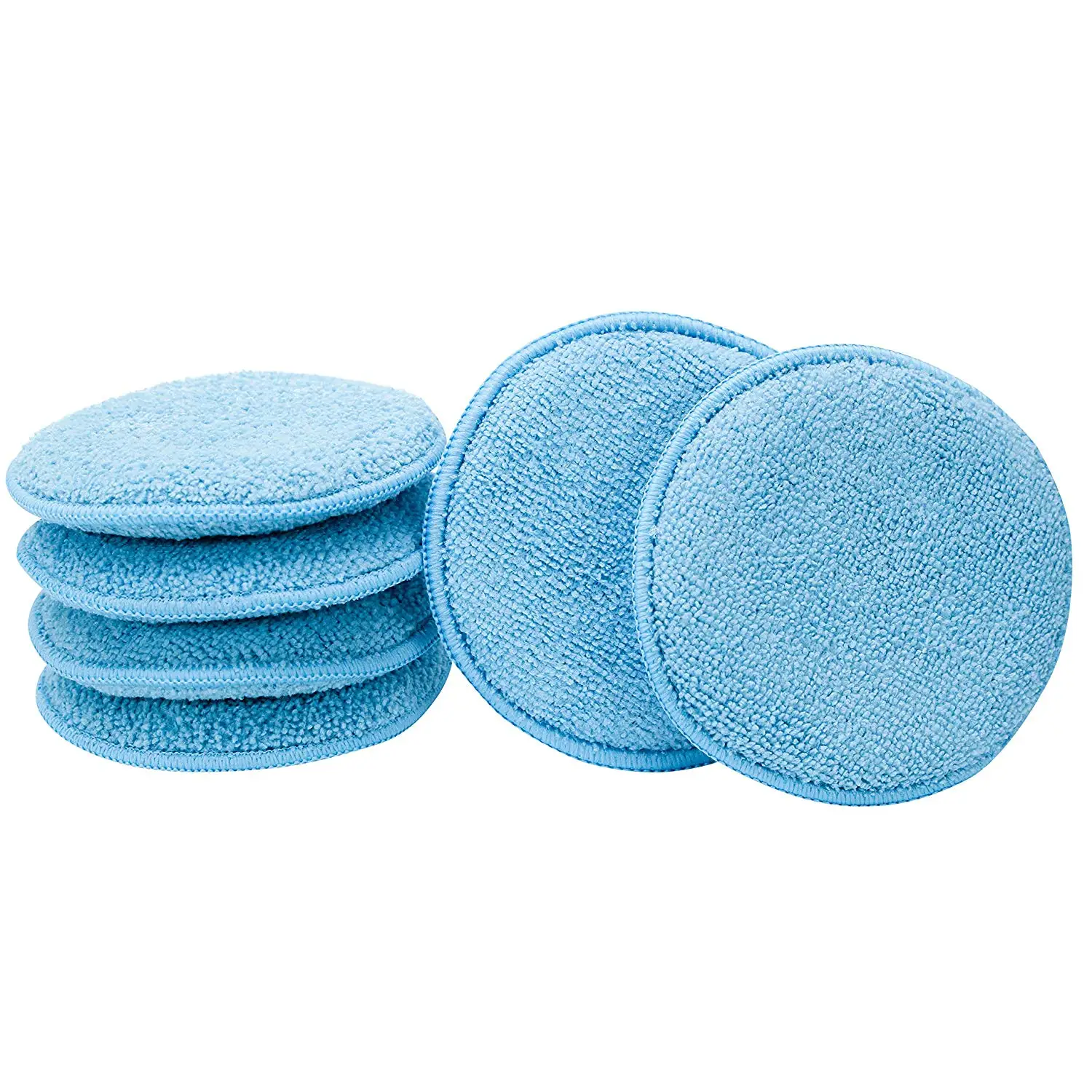 
AutoCare Microfiber Wax Applicator, Ultra-soft Microfiber Wax Applicator Pads with Finger Pocket Wax Applicator for Cars 