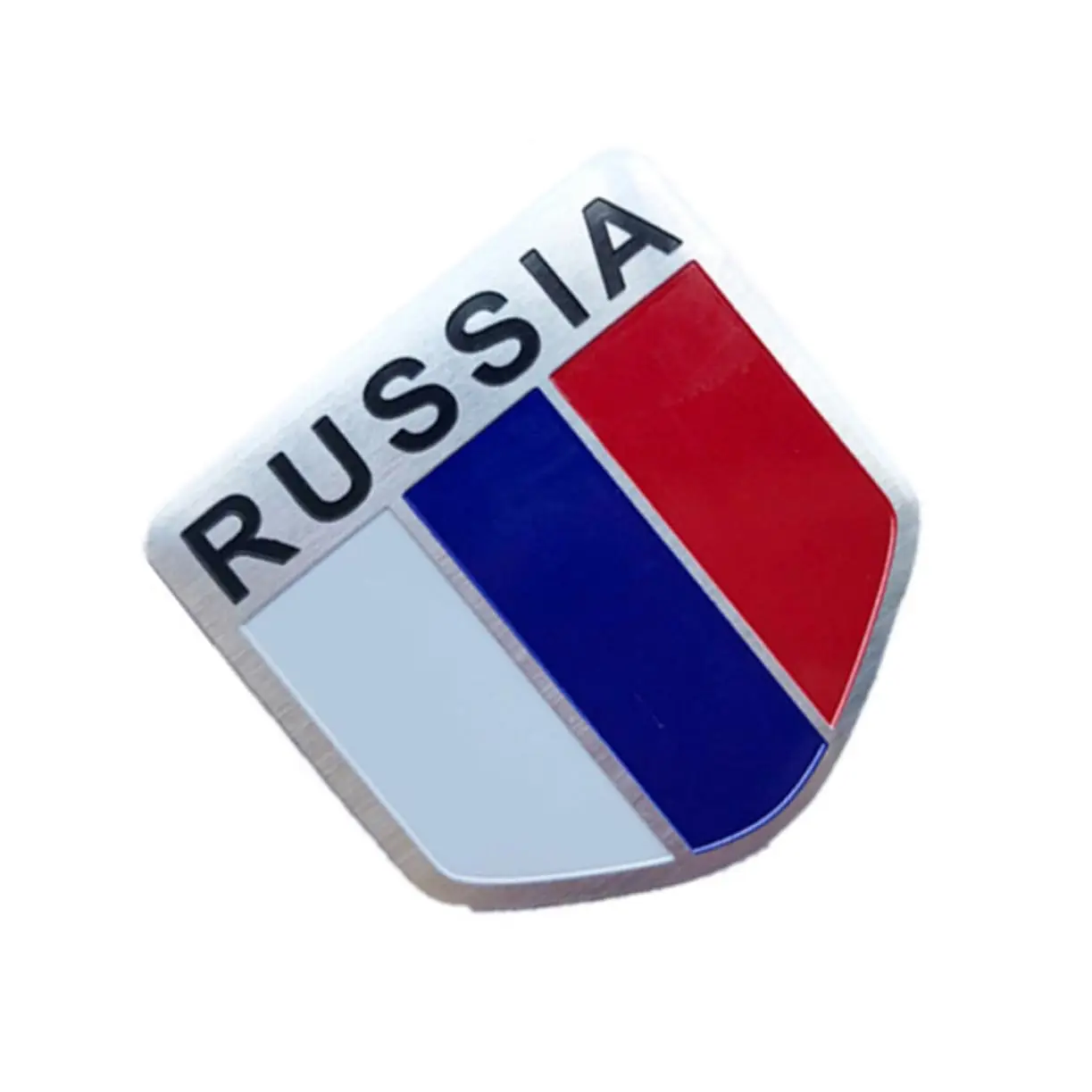 Natural Style American Flag Label Metal Car Stickers 3d Price Aluminum Emblem Small Size Custom Metal Sticker