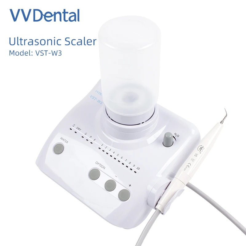 VV Dental Ultrasonic Scaler Set VST-W3 for Remove Calculus And Stains Teeth Cleaning Machine with Handpiece 5 Tips Dental Tools
