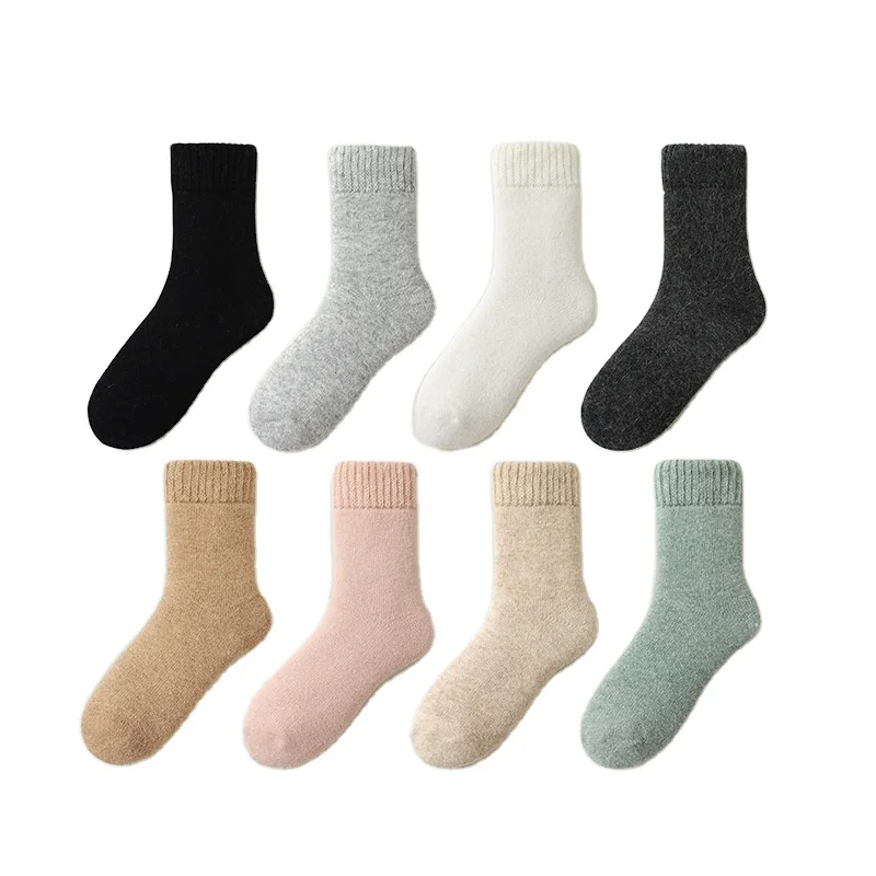KTK Brushed towel heated warm wool socks for woman hosiery work thick acrylic socks