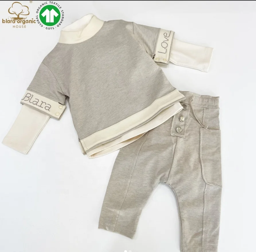 Recycle Fashion Organic Cotton Boy Half Sleeve T-shirts Kids Summer Embroidery Clothes