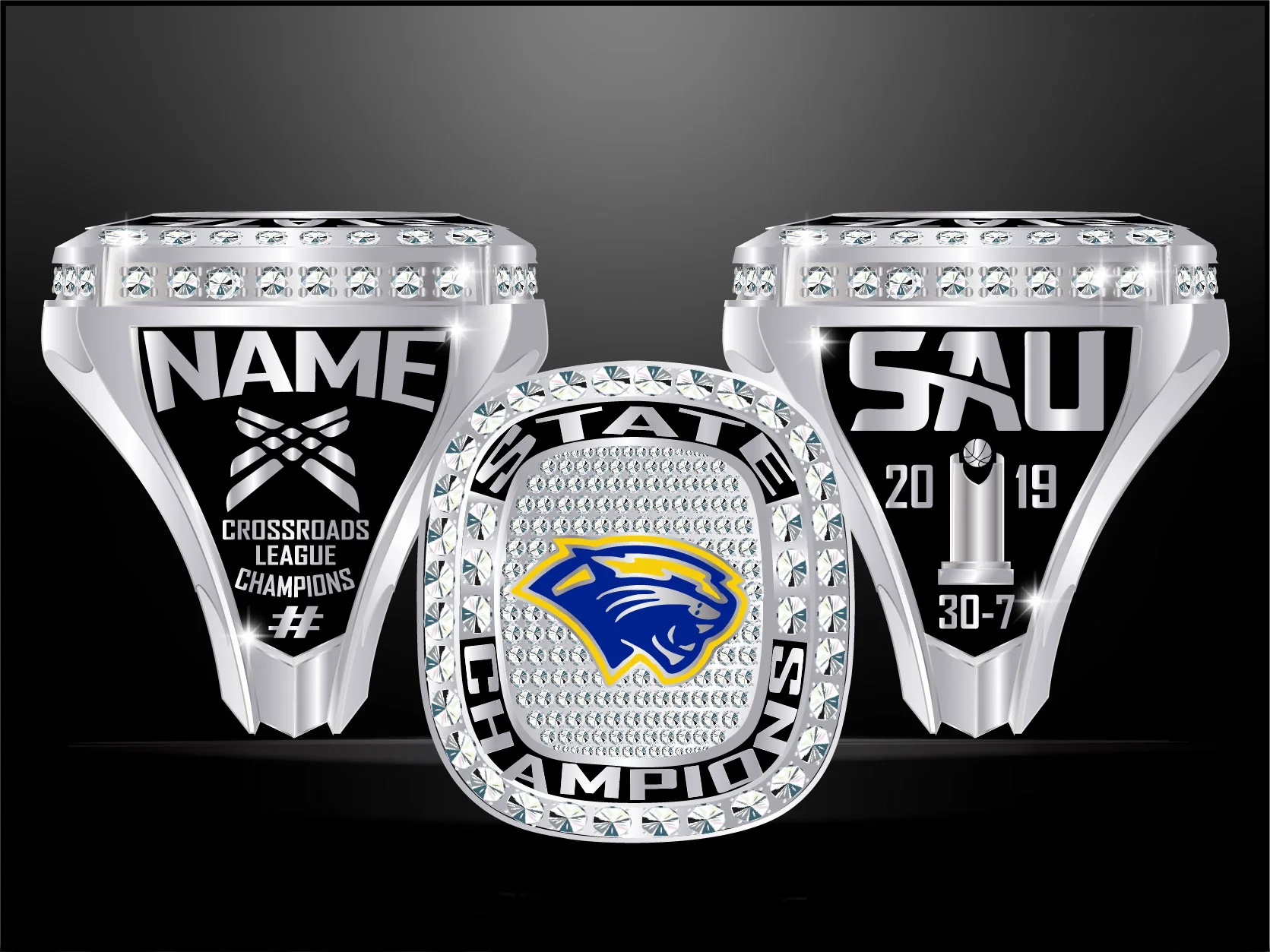 Custom Football Championship ring Basketball Baseball Softball High Quality Champions Rings for Men Teenagers Kids Sports Teams