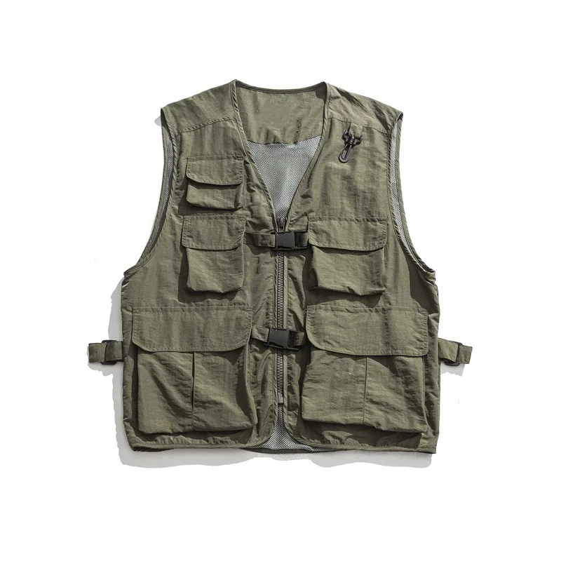 Custom Puff Vest Coat Polyester Waterproof Winter Vest Men Oem Pockets Vest Jacket High Quality Windbreaker Jacket