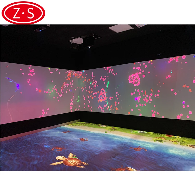 
Amazon ebay hot sell amusement product augmented reality 3D touch screen interactive projector wall 