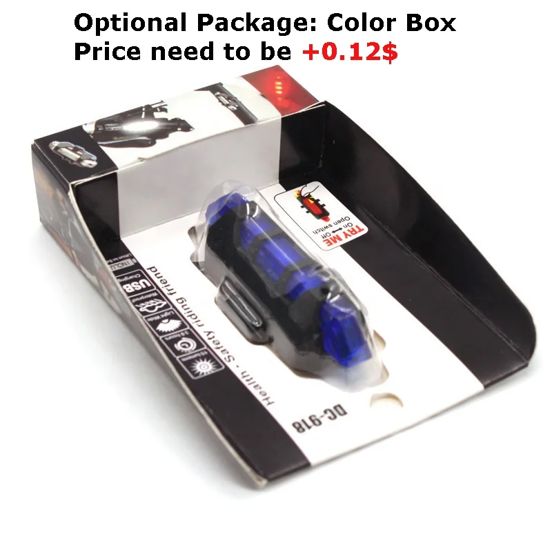 V00027200 Outdoor IP65 Waterproof Super Bright usb Rechargeable Bike Rear Light Bicycle Tail light