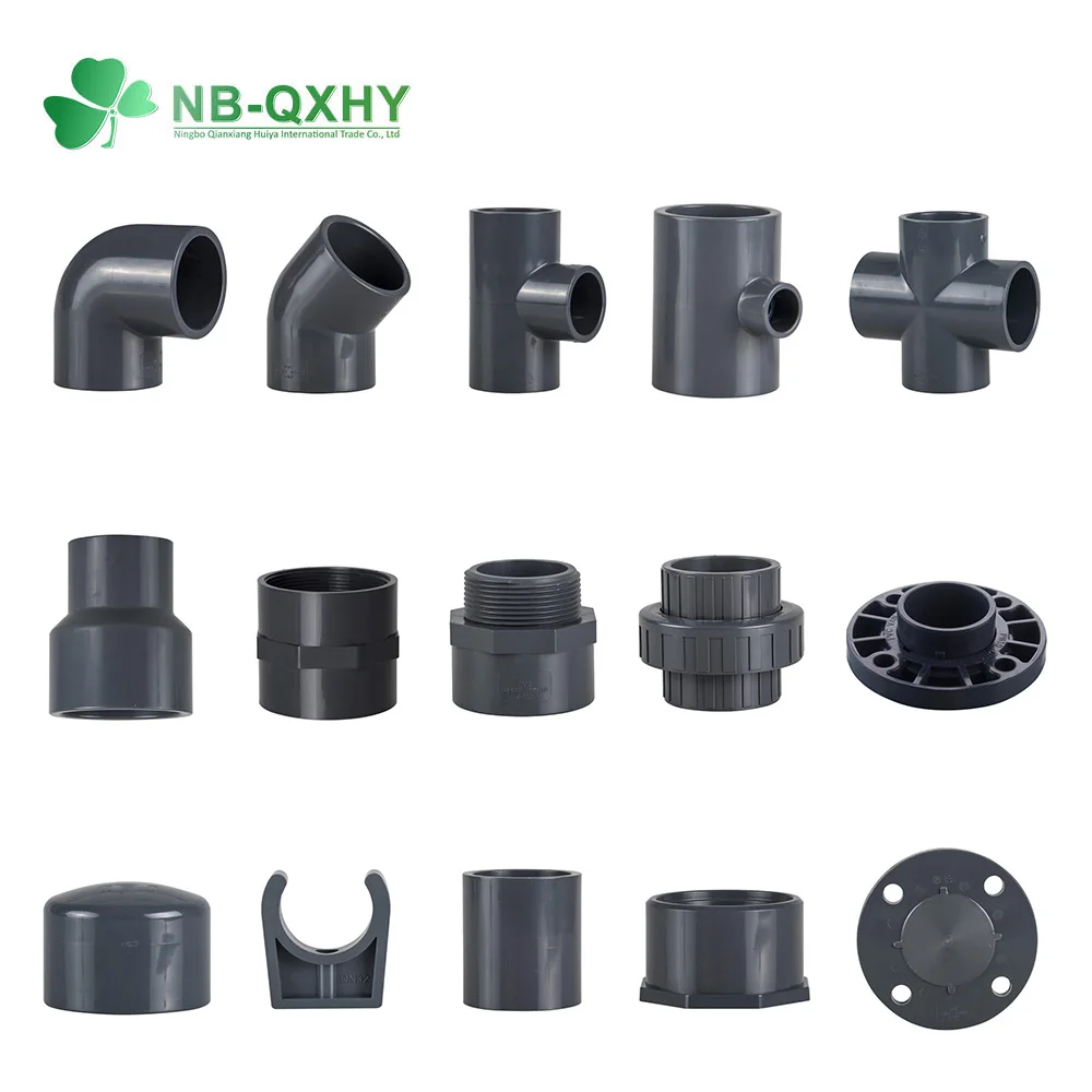 Wholesale ASTM Standard PVC UPVC Plastic SCH80 Pipe Fitting Equal Tee Socket UPVC Fitting