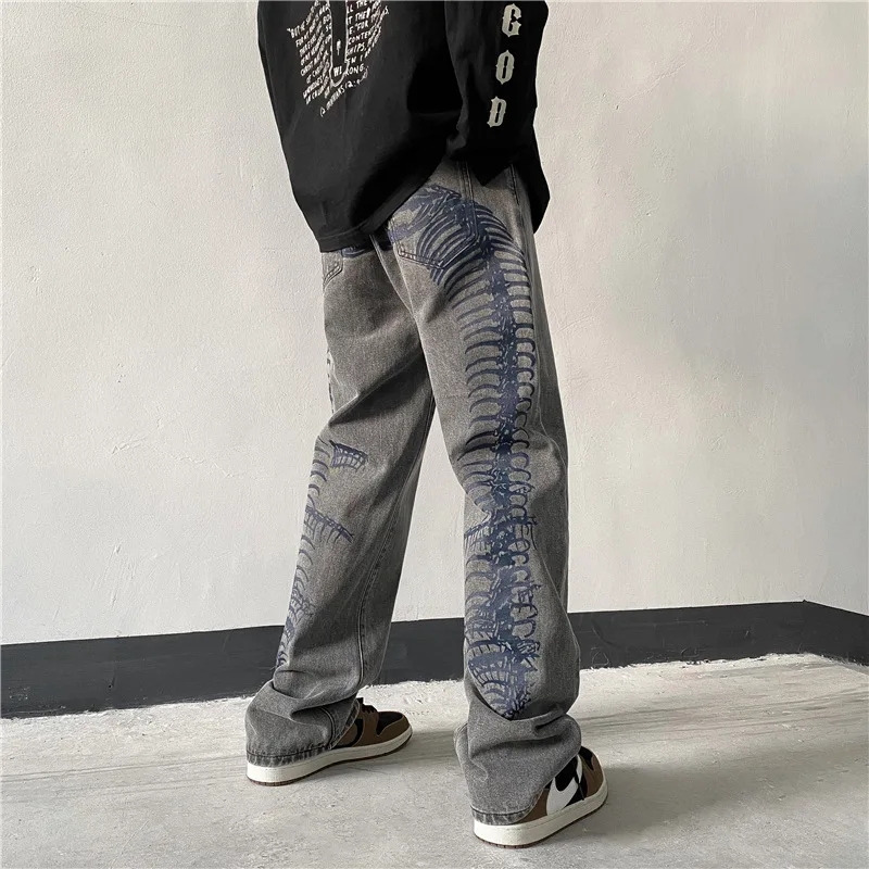 Purple brand Ripped denim jeans meFor men Stretch Trousers Blue Ripped Pants Elastic High Quality Brand Slim Jeans