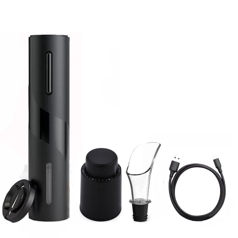 Factory Direct Sales Stainless Steel USB Rechargeable Wine Bottle  Opener Corkscrew Electric