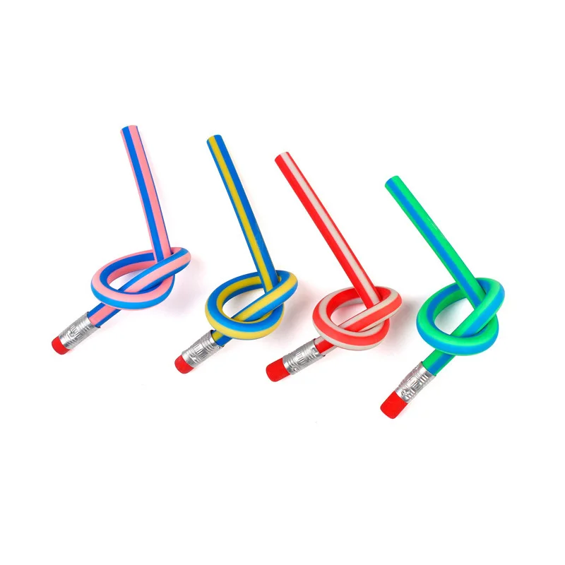 Wholesale Custom Bendable Pencils DIY Flexible Soft Lead Standard Pencils for Students Children