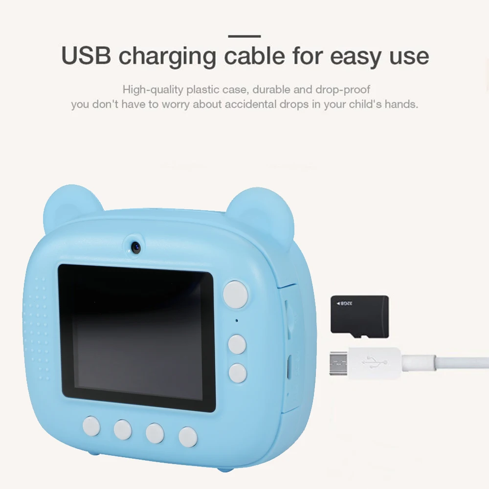 Hot Selling Children Instant Print Kids Camera Digital Comic Camera With Thermal Photo Paper Kids Gifts Toys