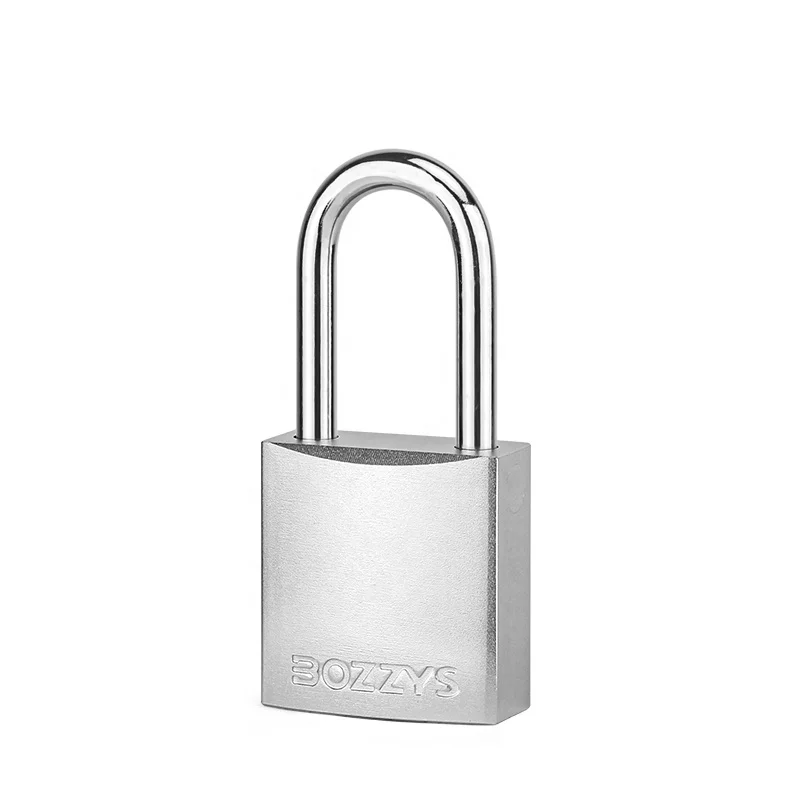 Anodized Aluminum Padlock with  Custom laser coding and pop-up Hardened steel shackle  for Industrial lockout-tag