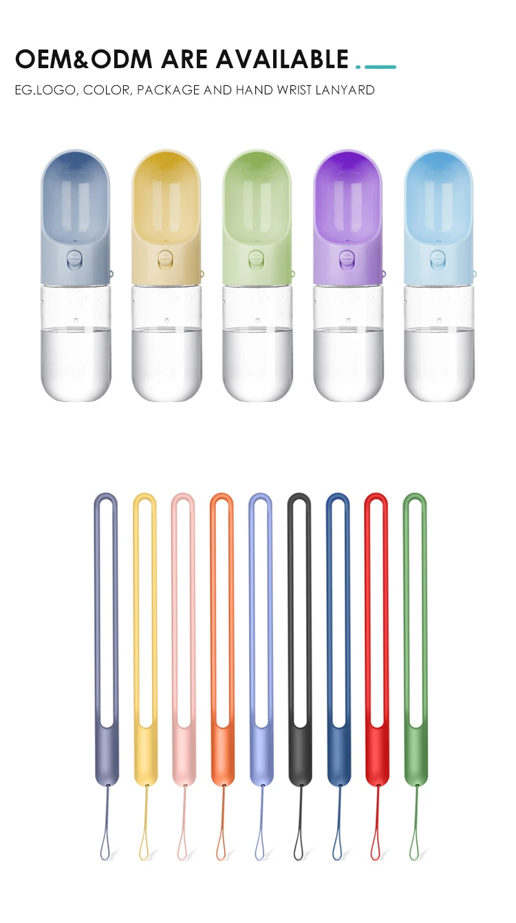 Leak Poof Plastic Dog Drinking Water Dispenser Travel Walking for Dogs Drinking Water Bottle