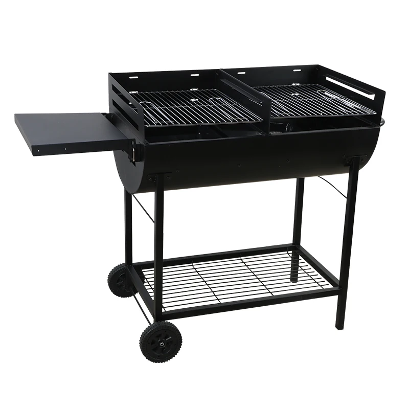 China manufacturer barbecue Portable grill trolley outdoor charcoal grills bbq for camping party