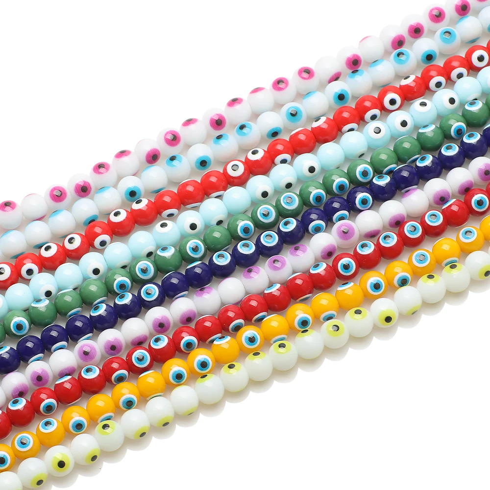 crystal glass assorted beads for bracelets