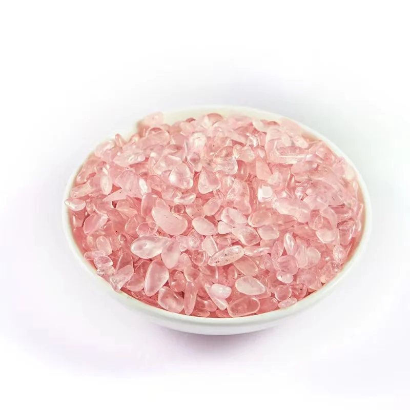 wholesale Polished natural rose quartz gravels stone enargy  crystals chips stones for  healing
