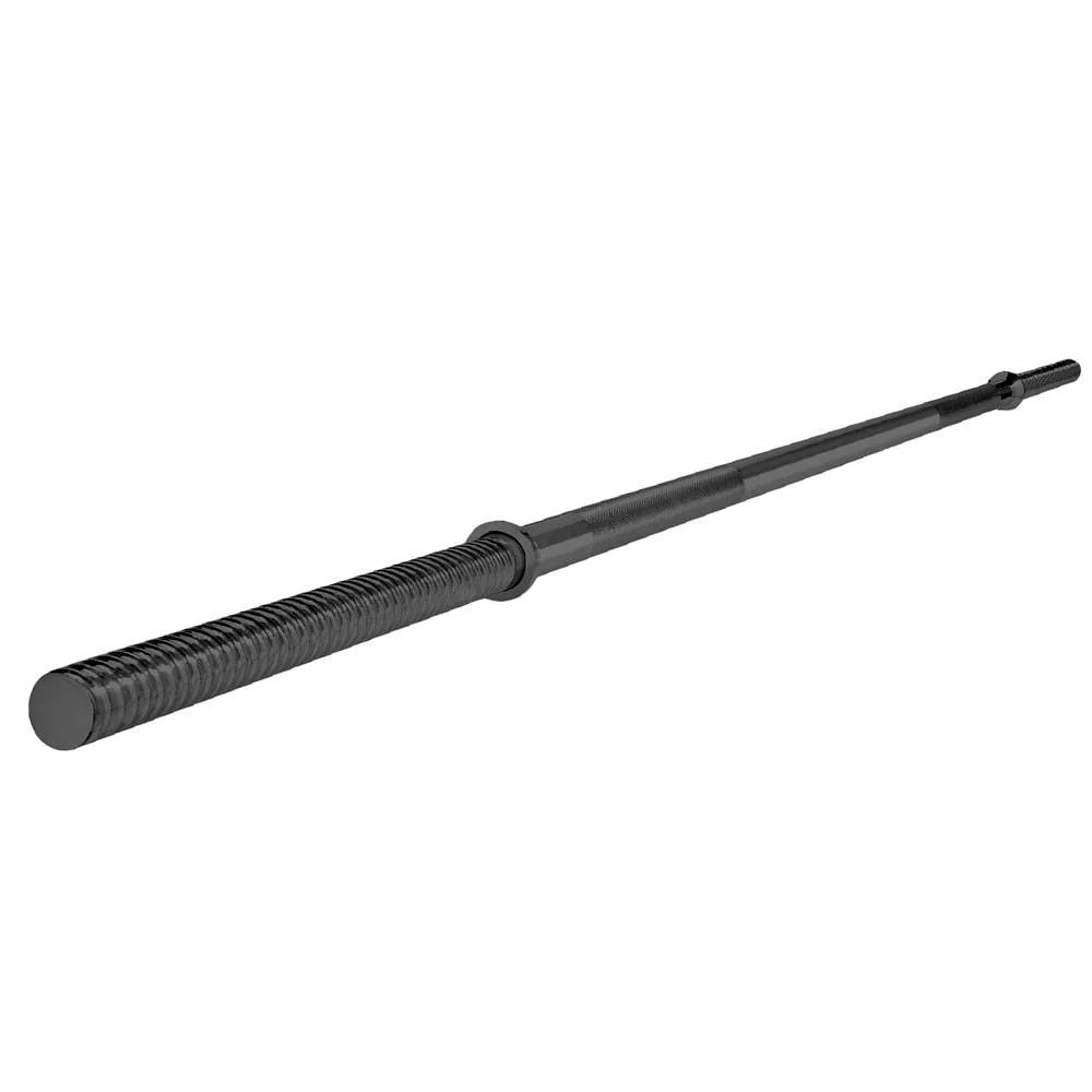 7ft Factory Supply Commercial Gym Fitness Machine Chrome Barbell Bar with Ring Collars Steel Material for Training