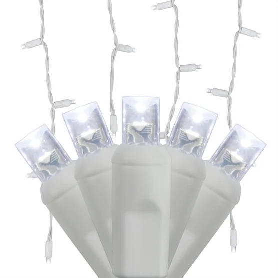 UL 70LT 5mm  LED Icicle Lights for White Christmas Lights Outdoor