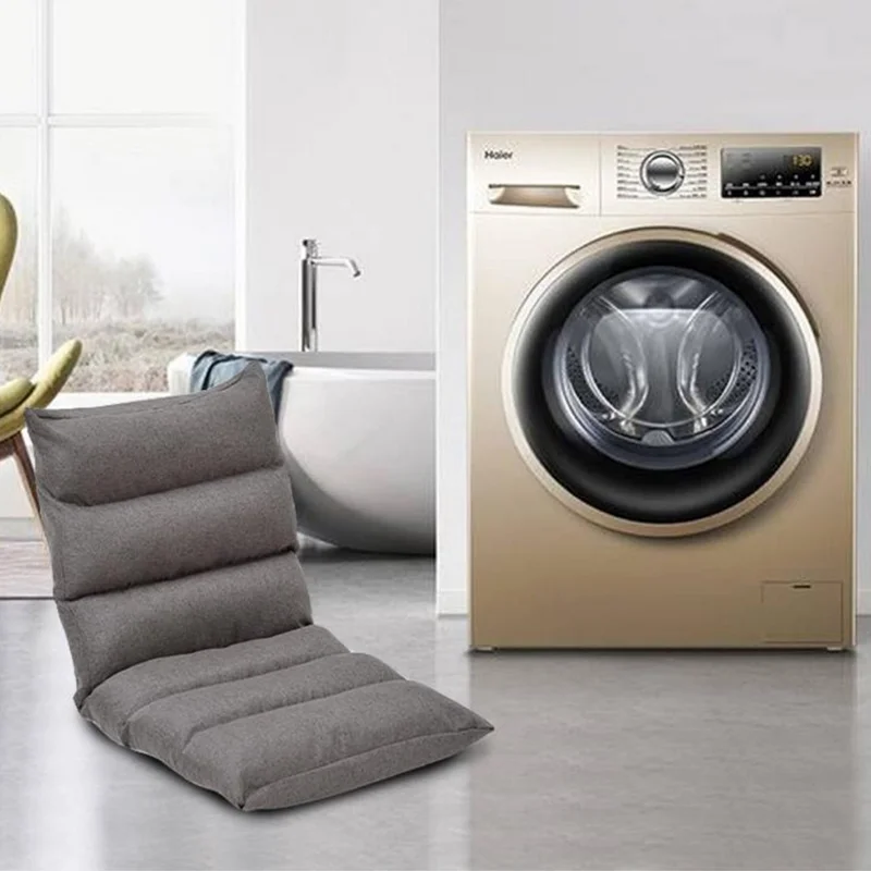 Ergonomic Home Gaming Chair Modern Leisure Style PU Fabric Foldable Floor Chair Home Office Living Room Bedroom Home Furniture