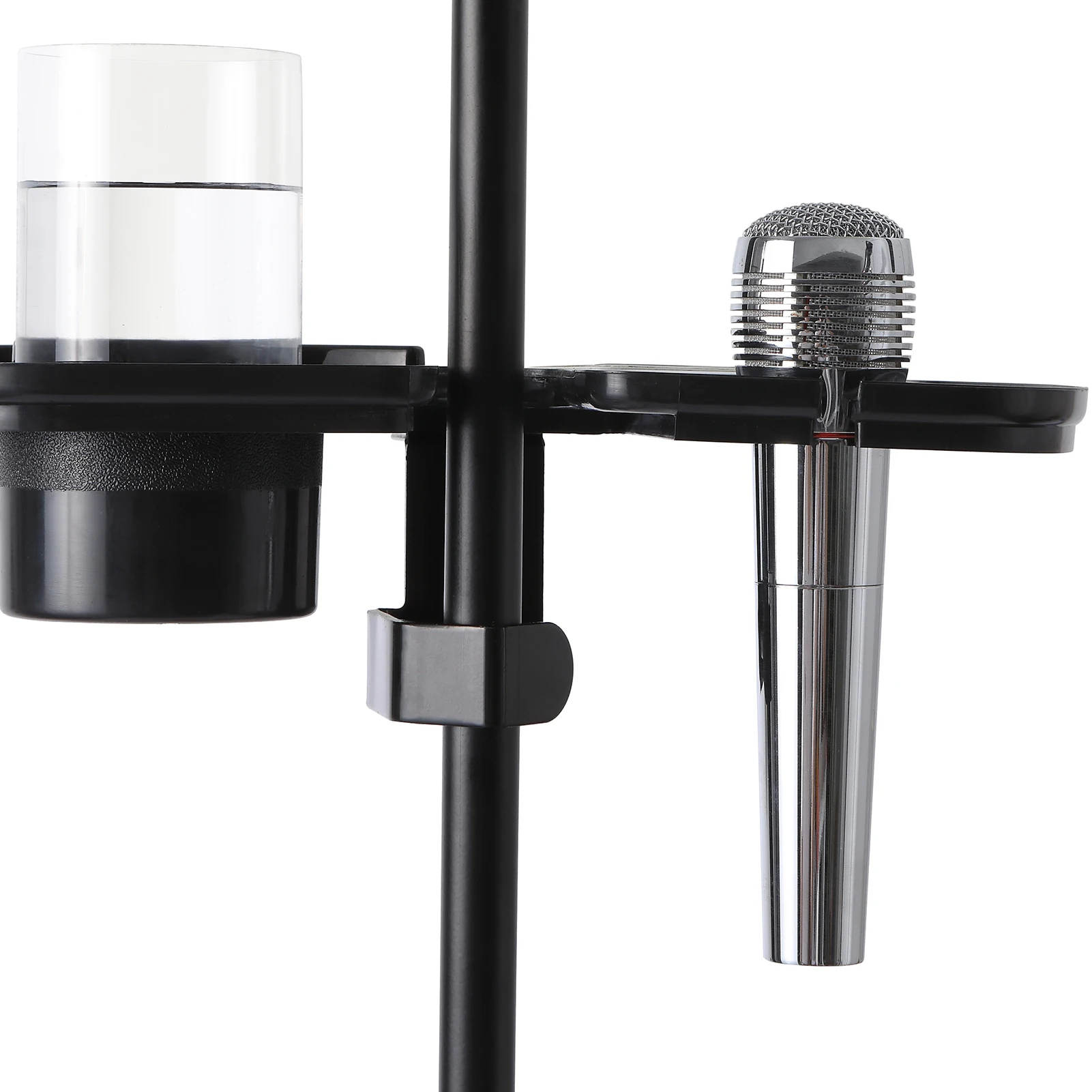 Concert Performance  Guitar Accessory Microphone Stand Clamp with cup holder and microphone  holder, Standard Tray accessory