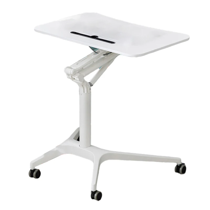 Pneumatic lifting table bedside can move lazy desk computer play table