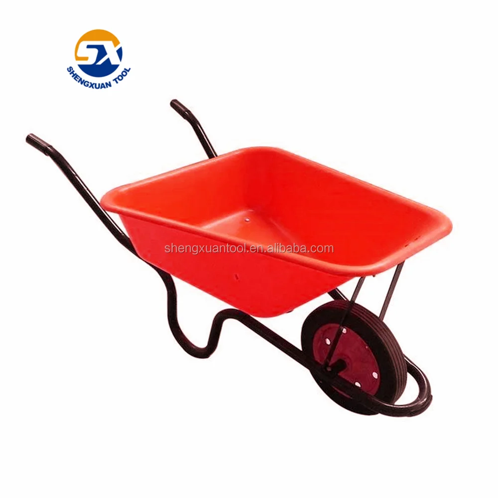 Good quality Green color Plastic buckets Wheelbarrow wb3800