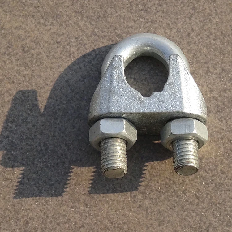 Hardware Rigging stainless steel cable wire rope clamp DIN741