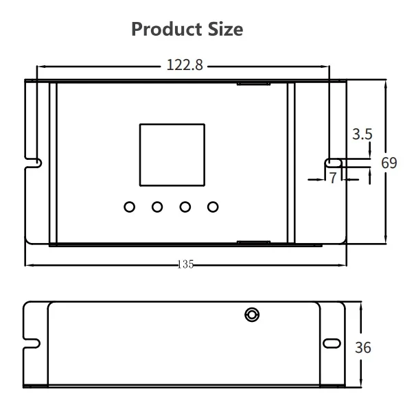 EUCHIPS 4-Channel DMX512 Decoder Constant Current Controller with Overcurrent Protection for Dimmers