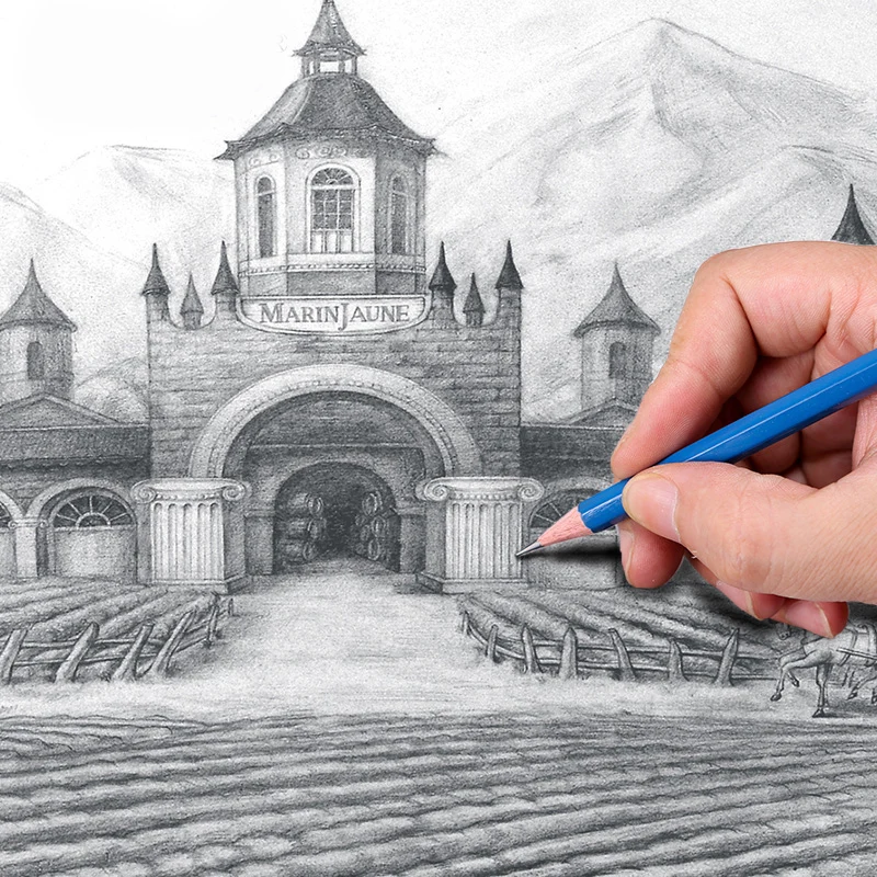 Оптовая продажа, 12 шт., школьные и офисные карандаши от производителя, художественные карандаши, принадлежности для набросков