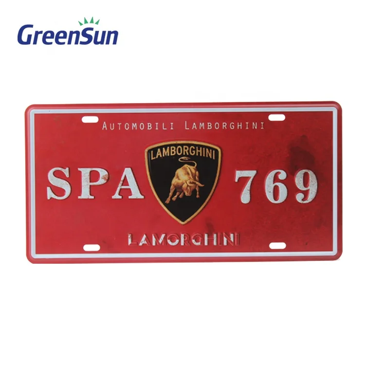 Пустая таможня выбитая пластичная металлическая алюминиевая пластина автомобиля