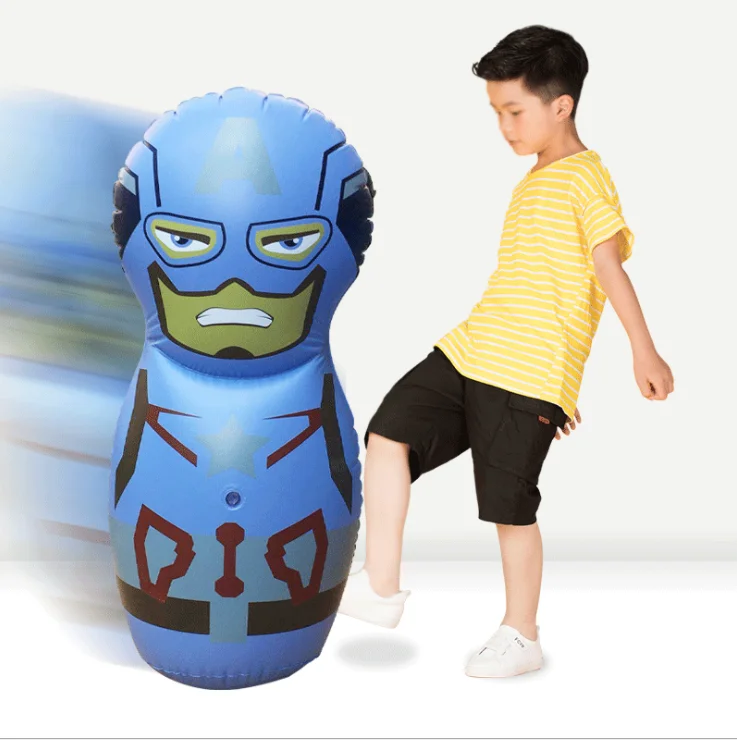  Children kids play inflatable pvc penguin punching boxing sand bag for funny