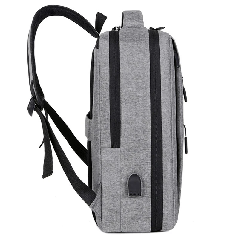 Free Sample Business Backpacks Large Capacity Rucksack 15.6 inch Smart Nylon USB Charger Laptop Backpack