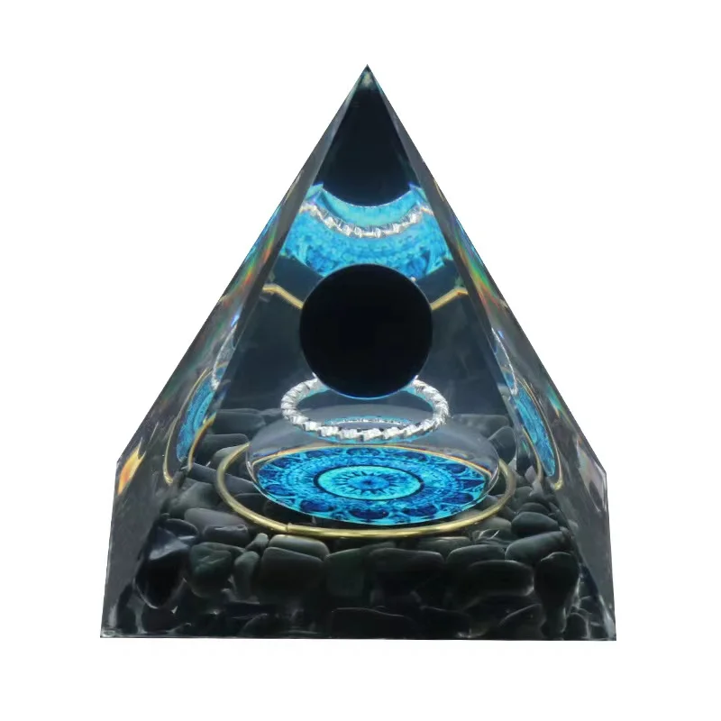 Wholesale Obsidian Hot Sale Crystal Pyramid Reiki Chakra Healing Meditation Orgone Pyramid Crystals