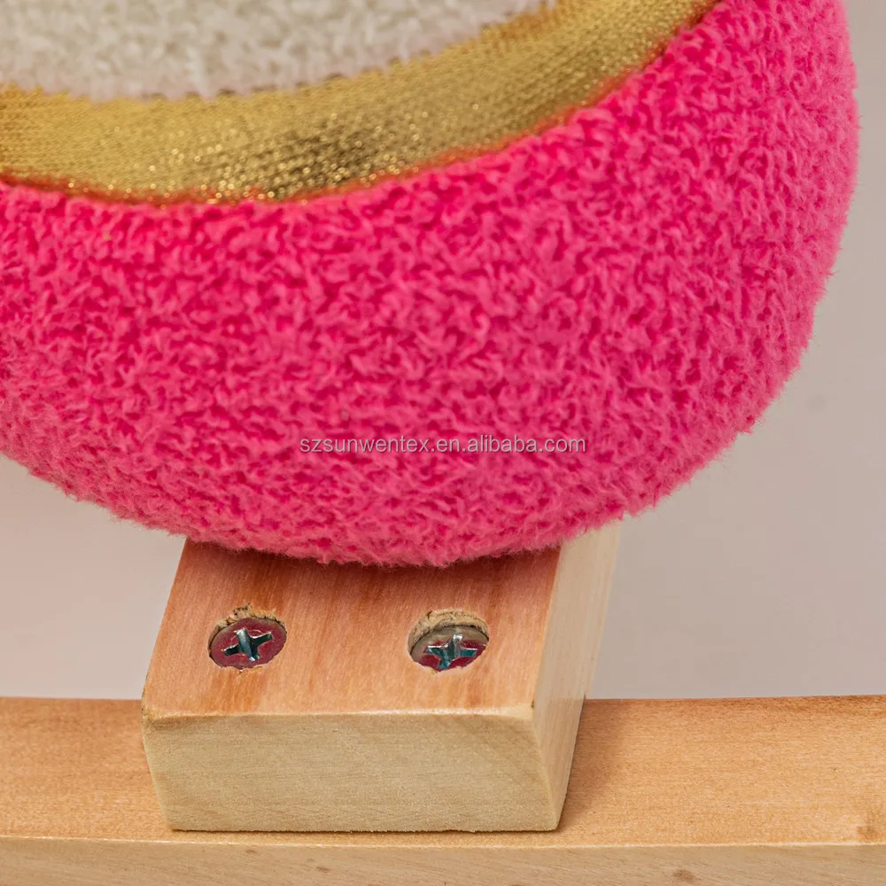 Kids Toy Plush Animal Rocker Rider Toddler Seat wood Rocking Chair