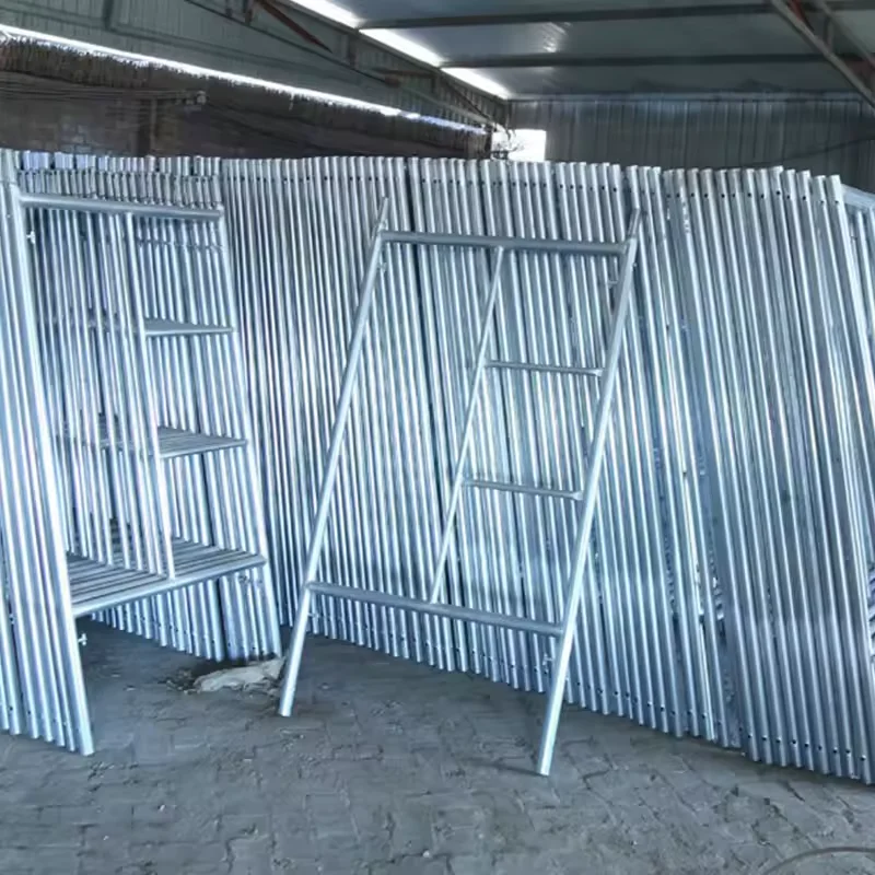 Factory  Metal Mobile Walk-through H Frame Scaffold for Construction Galvanized Metal Scaffolding Plank Frame Construction