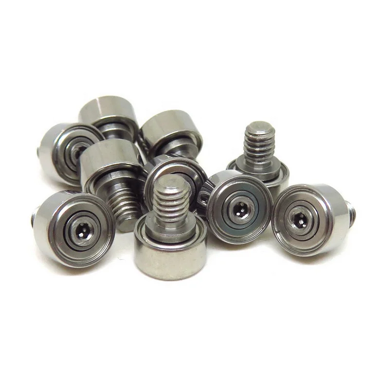 JS62310-4C1L5M4 Pulley Roller Bearing 304 Stainless Steel M4 Screw 10mm Ball Bearing Screw