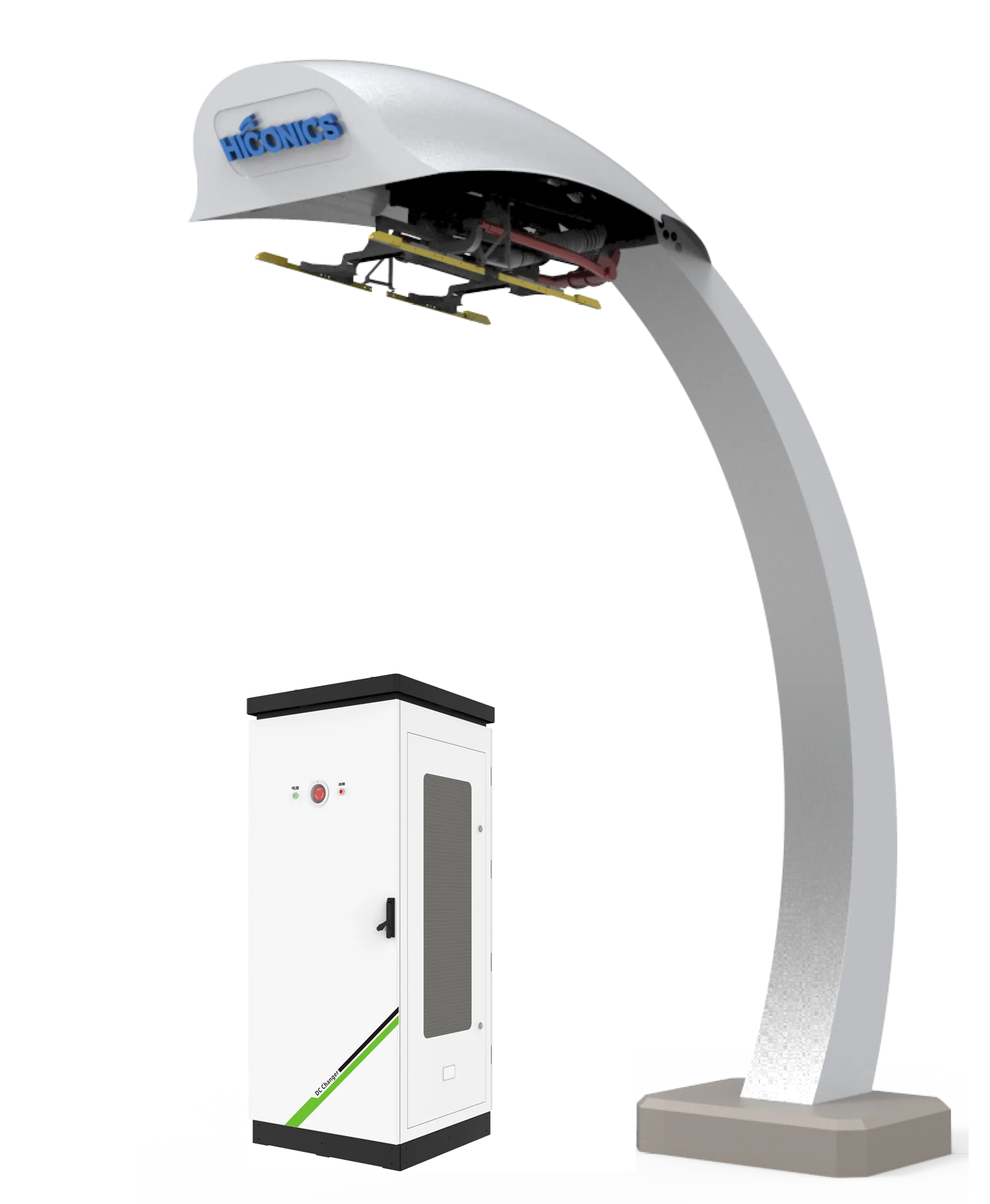 HICI 600 кВт 850A Pantograph высокомощная зарядная станция электрическая машина быстрая зарядка для электромобиля автобуса грузовика