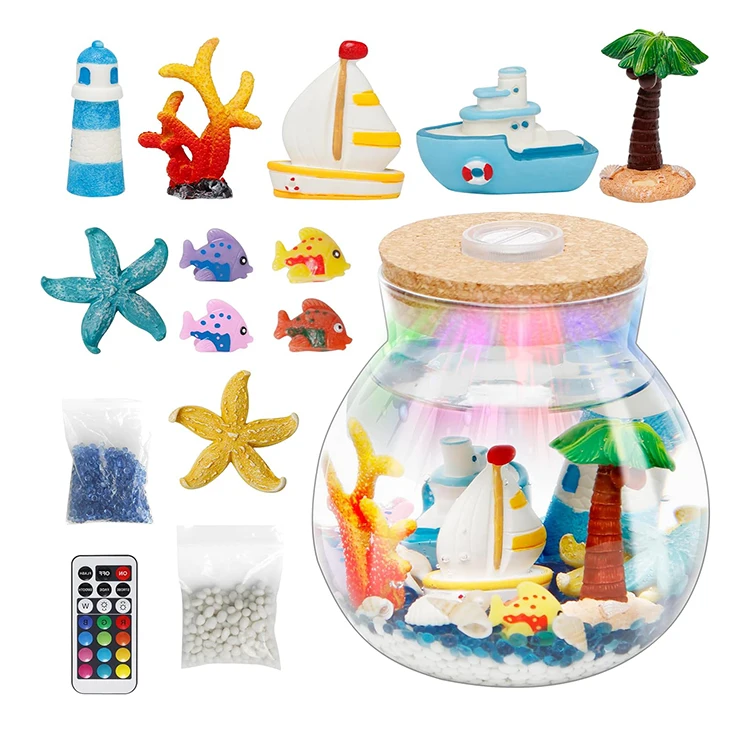 New Arrival DIY Ocean Terrarium  Art&Craft Kit for Kids Best Gifts for Kids to DIY Their Own Night Light