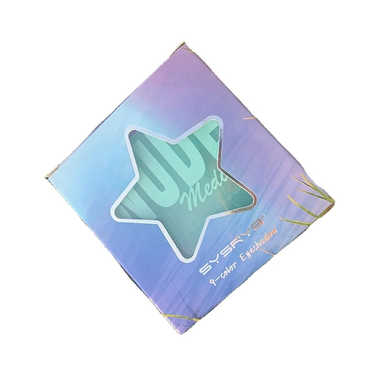 Private brand wholesale customized Eye Shadow Palette high pigment summer color palette 9-color cardboard eye shadow oem/odm Eye