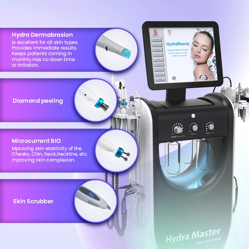 HydraMaster Oxygen Peel 9 In 1 3 2024  Hydro With Led Thearpy  Facial Machine