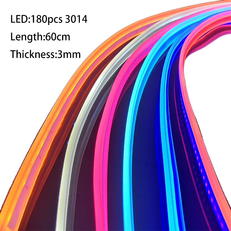 Eyelashes Red Blue White/Yellow LED Integrated Turn/DRL auto Lighting Strip  for 12v car led strip tape kits