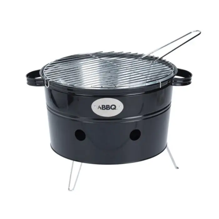 Round shape metal portable bbq