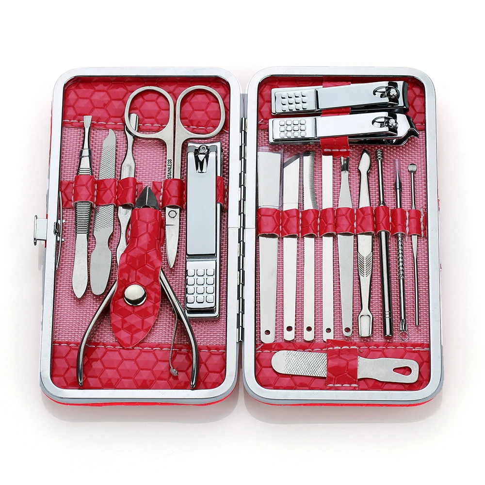 2020 New Arrivals Nail Clippers Nail Drill Nail File Stainless Steel 18 In 1 Manicure Set