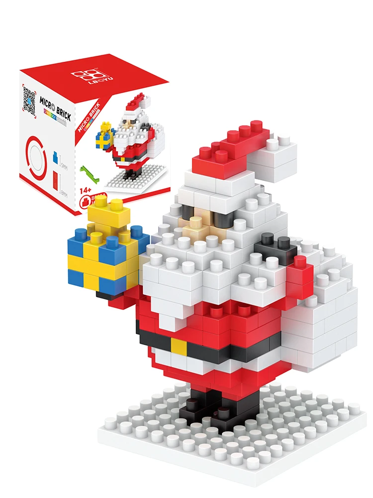 Wholesale DIY Educational Construction Christmas Model Set Small Building Blocks Figure Toy-Christmas Gift Idea